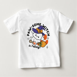 Junghunde im Training - Niedlicher Halloween-Hund Baby T-shirt