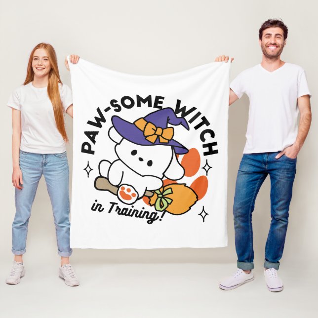 Junghunde im Training - Niedlicher Halloween-Hund Fleecedecke (Beispiel)