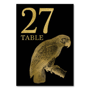 Jungle African Animal Parrot Tischnummer Card 27