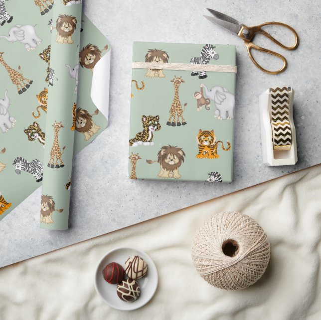 Jungle Animal Collection Geschenkpapier (Kunsthandwerk)