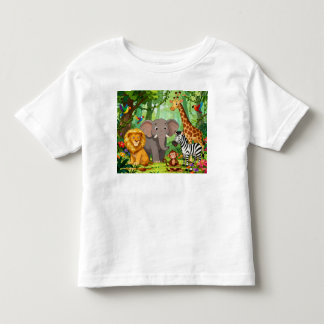 Jungle Animal Toddler T-Shirt | Soft Cotton Tee"