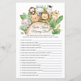 Jungle Animals, die Mama Best Shower Game kennen