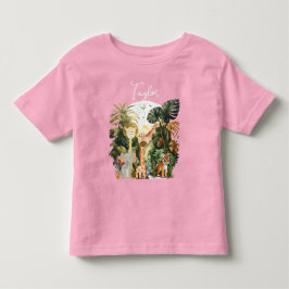Jungle Animals Exotic Safari Traum Kleinkind T-shirt