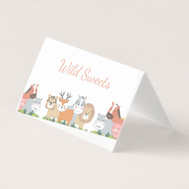 Jungle Animals Gender Reveal - Kinderdusche (Vorderseite)