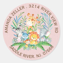 Jungle Animals Girls Babydusche