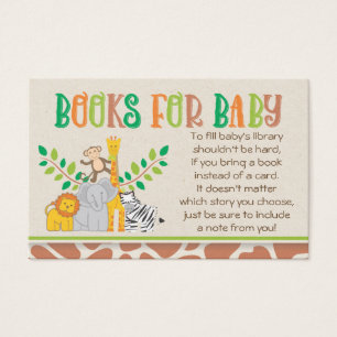 Jungle Animals Safari Babydusche Buchanfrage