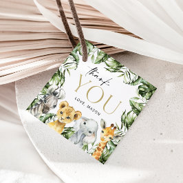 Jungle Animals, Safari, Wild One, erster Geburtsta Geschenkanhänger