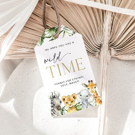 Jungle Animals, Safari, Wild One, erster Geburtsta Geschenkanhänger