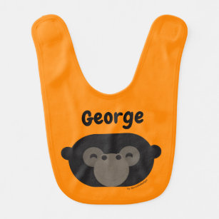 Jungle Animes Gorilla Orange Niedlichen Affen Cart Babylätzchen