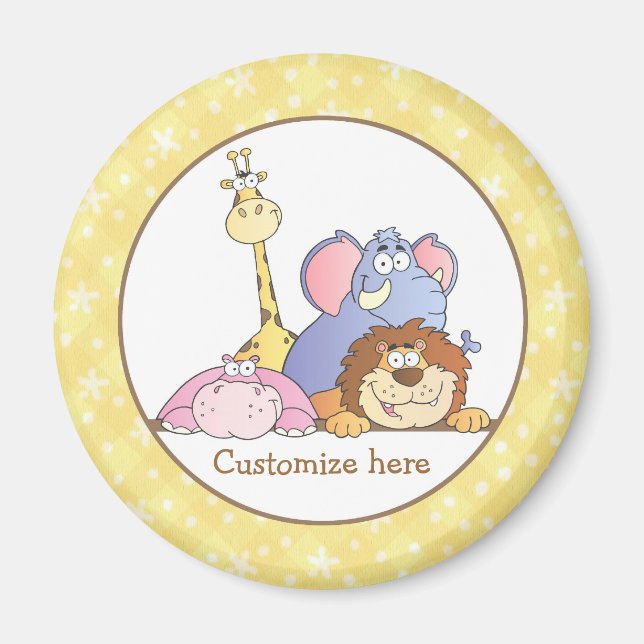 Jungle Baby Design Magnet (Vorne)