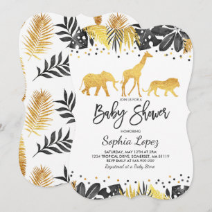 Jungle Baby Dusche Einladung Tropical Baby Dusche