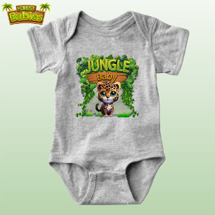 Jungle Baby Leopard, Niedlich Wildlife Kitty Cat � Strampler