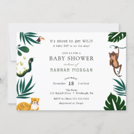 Jungle Baby Shower Einladung
