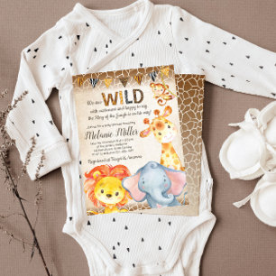 Jungle Baby Shower Einladung, Boy Elephant Baby Einladung