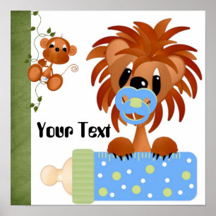 Jungle Babys 2 Print Poster