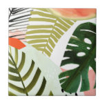 Jungle Beat Tropical Greenerity Fliese<br><div class="desc">Dieses Dschungelbeat-Design präsentiert verschiedene tropische Pflanzen in verschiedenen Farben,  Formen und Größen. | 133075GG</div>