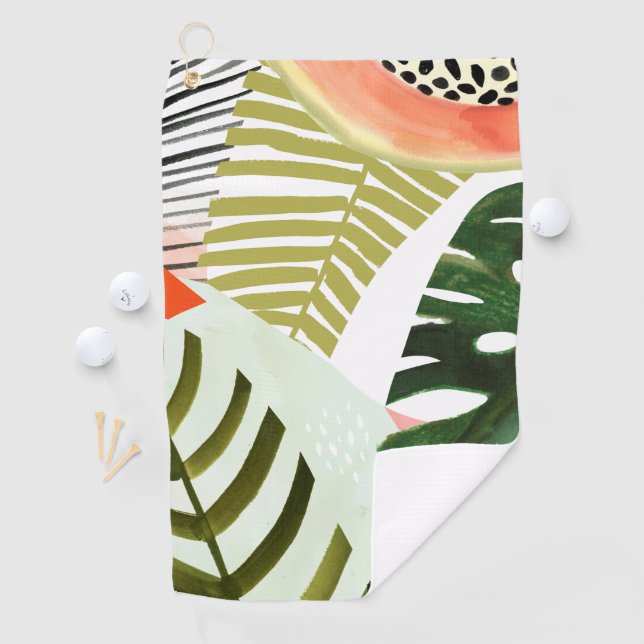 Jungle Beat Tropical Greenerity Golfhandtuch (Insitu)