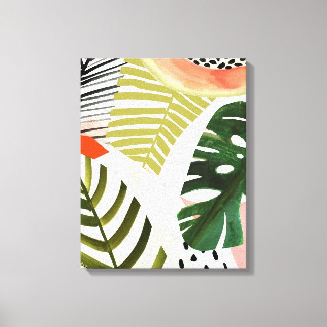 Jungle Beat Tropical Greenerity Leinwanddruck (Vorderseite)