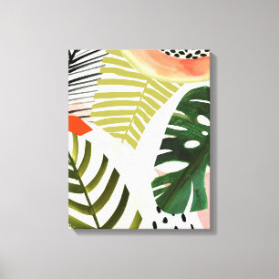 Jungle Beat Tropische Vegetation Leinwanddruck