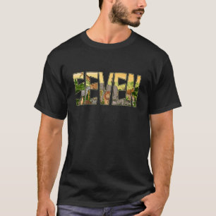 Jungle Birthday Boys Girls Zoo Tier 7 Jahre T-Shirt