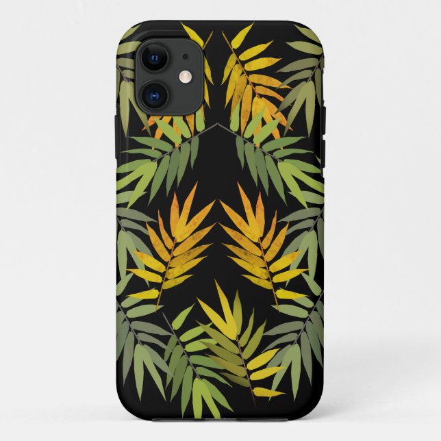 Jungle-Blätter Case-Mate iPhone Hülle (Rückseite)