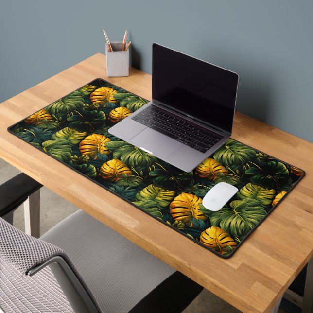 Jungle-Blätter Schreibtischunterlage (Büro 2)