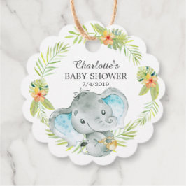 Jungle Boy Elephant Baby Dusche Gefallen Geschenk  Geschenkanhänger