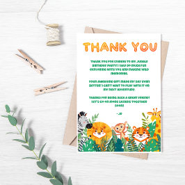 Jungle Boy's Dankeschön Card Dankeskarte