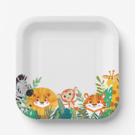 Jungle Boys Paper Plate Pappteller