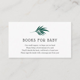 Jungle-Bücher für die Babysteckkarte Begleitkarte