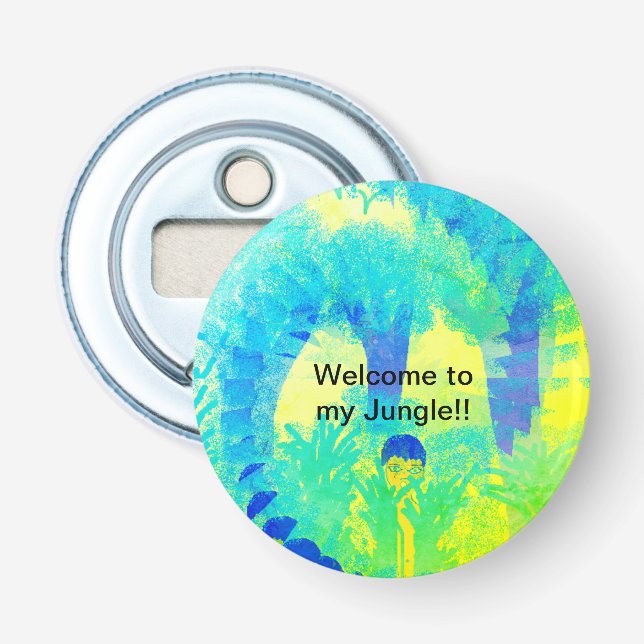 Jungle Button Bottle Opener Flaschenöffner (Vorderseite)