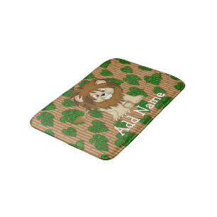 Jungle Cartoon Lion Kid's Bedroom Rug or Mat Badematte