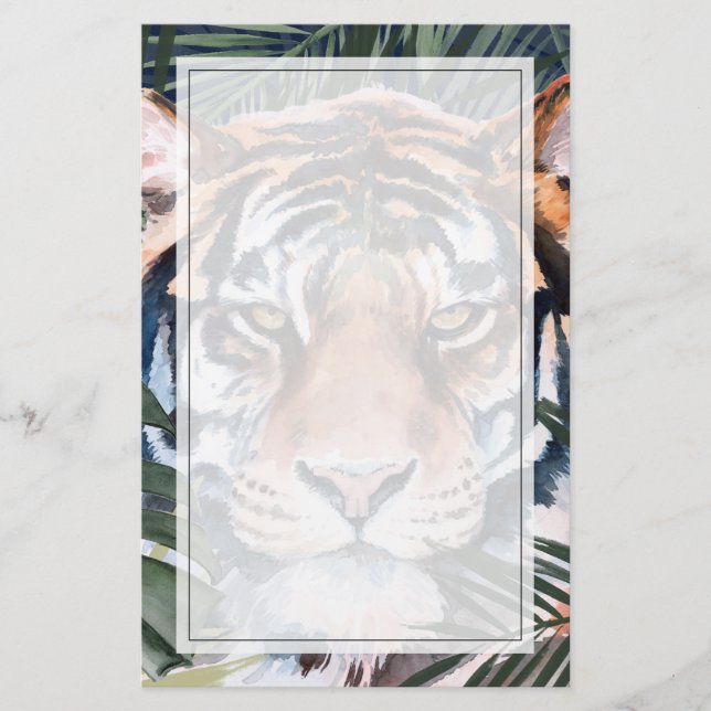 Jungle Cat - Tiger Briefpapier (Vorderseite)