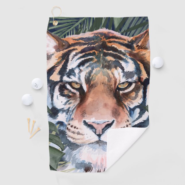 Jungle Cat - Tiger Golfhandtuch (Insitu)