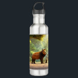 Jungle Chat – 3D Animal Friends Talking Scene Edelstahlflasche<br><div class="desc">Step into the heart of the jungle where the wild becomes wonderful! Jungle Chat is a delightful 3D animation-style design featuring a lovable group of animal friends — including a gentle bear, curious deer, wise elephant, and playful fox — engaged in joyful conversation. This vibrant and detailed jungle scene sparks...</div>