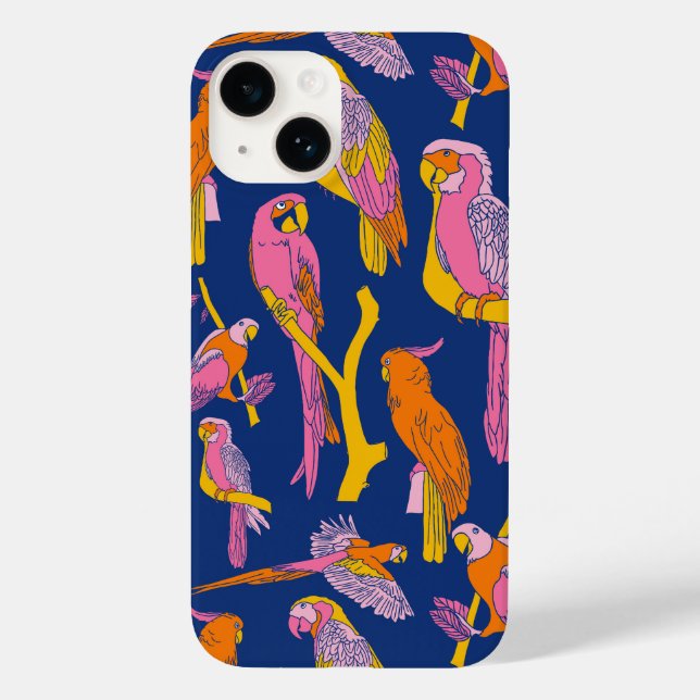 Jungle Chatter Case-Mate iPhone 14 Hülle (Rückseite)
