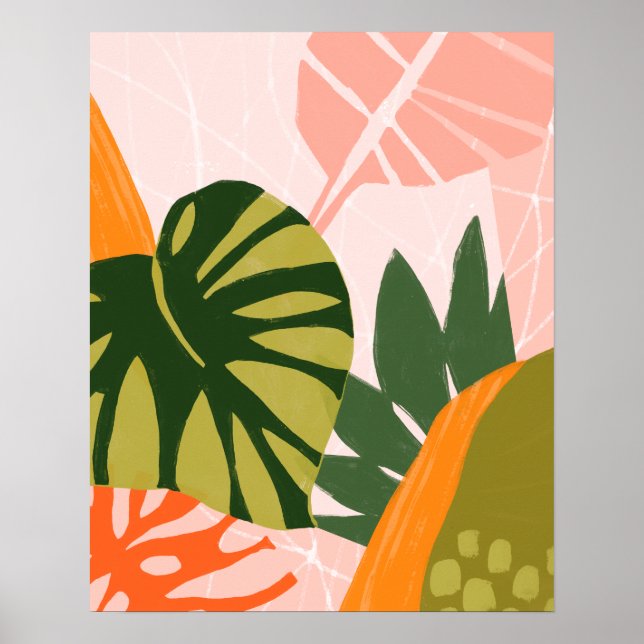 Jungle Collage I Poster (Vorne)