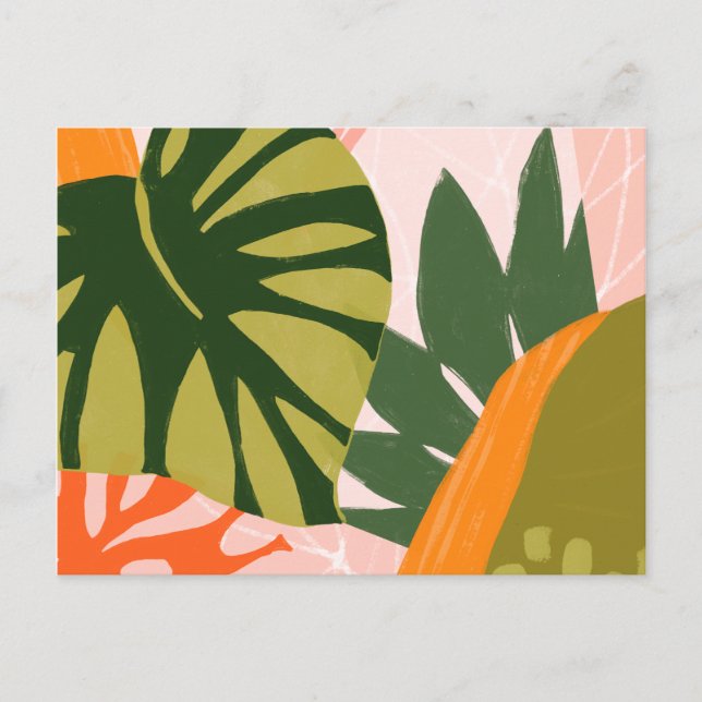 Jungle Collage I Postkarte (Vorderseite)