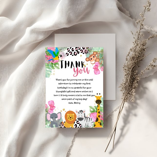 Jungle Danke Card (Von Creator hochgeladen)