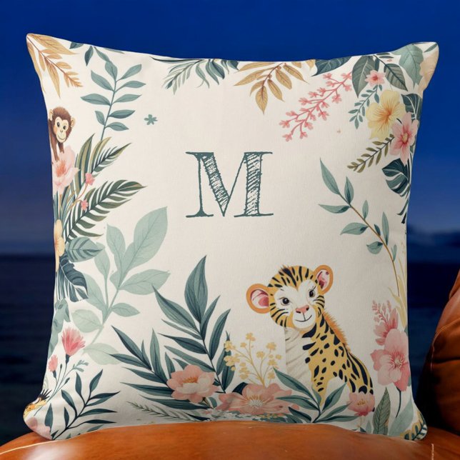 Jungle Dreams Mit Monogramm Kissen (Von Creator hochgeladen)