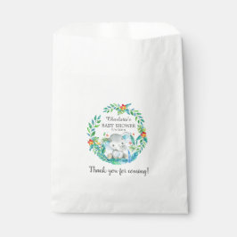 Jungle Elephant Baby Dusche Fevor Taschen Geschenktütchen