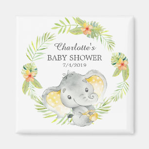 Jungle Elephant Baby Dusche Gefallen Magnet