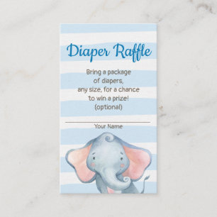 Jungle Elephant Babydusche Windelwaschkarte Begleitkarte