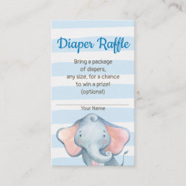 Jungle Elephant Babydusche Windelwaschkarte Begleitkarte