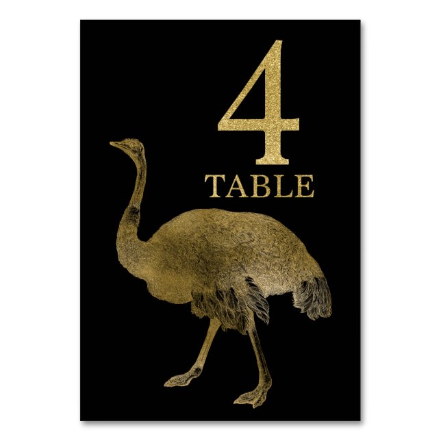 Jungle Épinette d'Afrique Numéro de table Carte 4 (Par défaut)