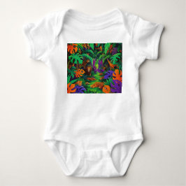 Jungle Exotic Animals Baby Jersey Bodysuit Baby Strampler