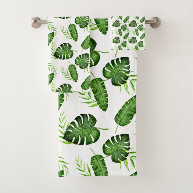 Jungle Feuille Aquarelle tropicale Botanique Chic (En situation)