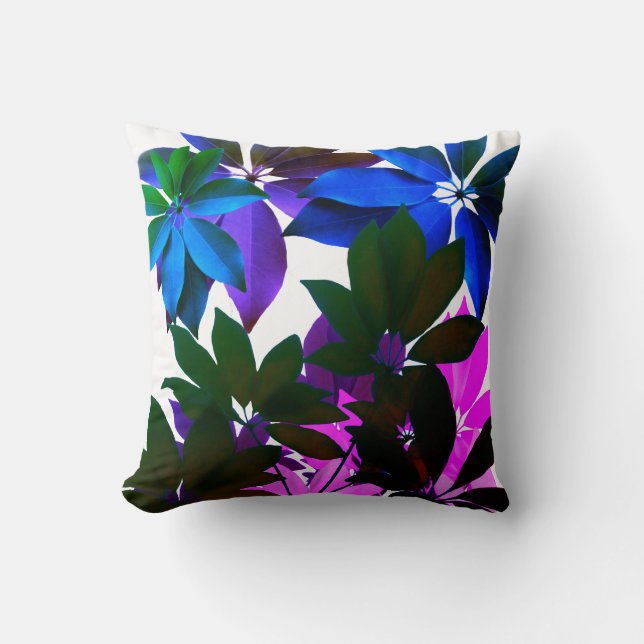 Jungle feuilles Jeter Coussin (Recto)