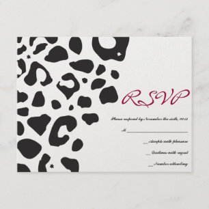 JUNGLE FEVER Bat Bar Mitzvah Reply Card RSVP Karte