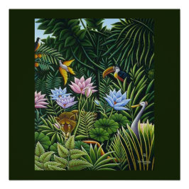 Jungle Folk Art von Rousseau Poster